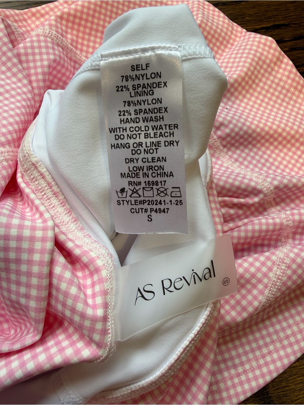 Altar'd State Pink Gingham Tiered Mini Skirt - Picture 5 of 5